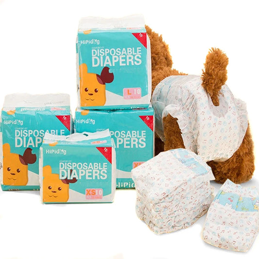 Couches Jetables pour Chien (10 Pcs)