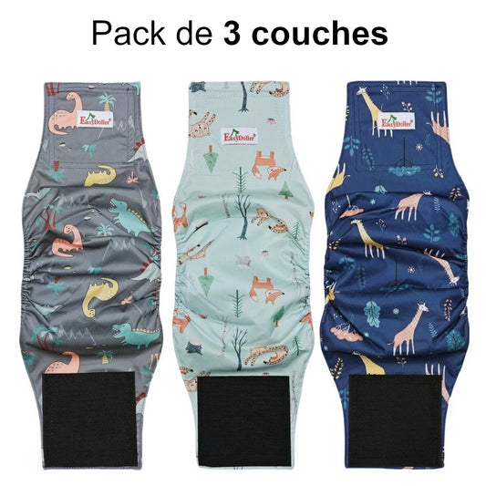 Couches Culottes Pour Chien (3 Pcs)