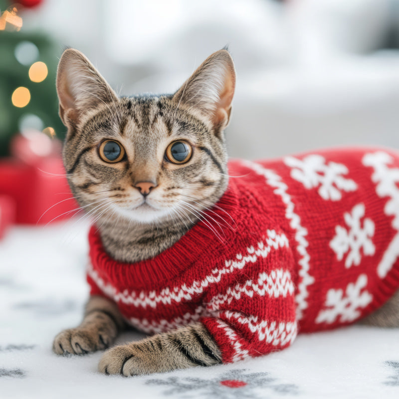 Pull pour chat Noël