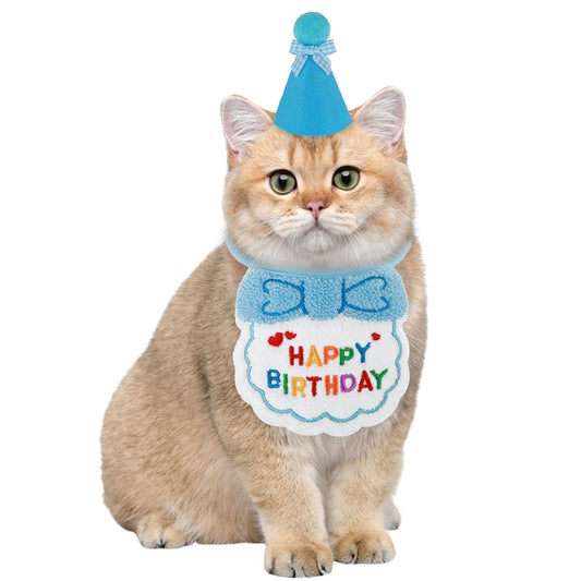 serviette anniversaire chat