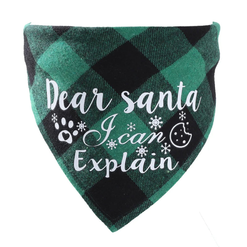 bandana dear santa chien