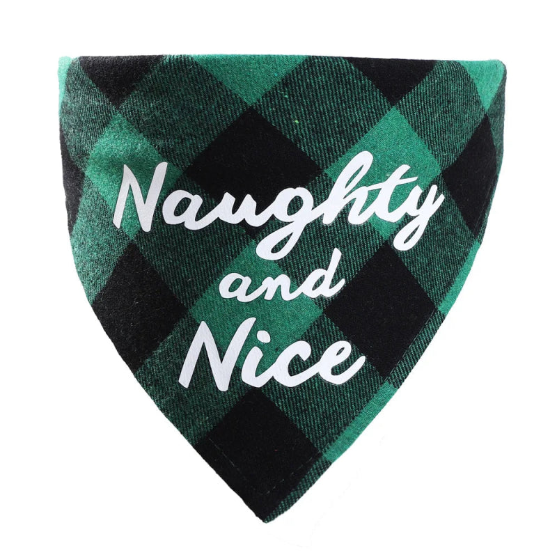 bandana naughty and nice chien