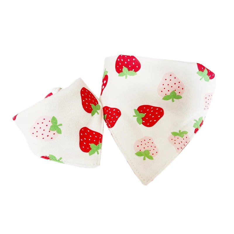 bandana fraises chien