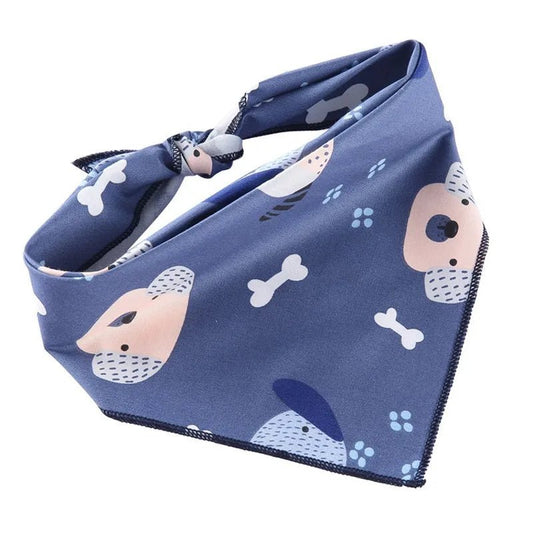 Bandana Chien Bleu