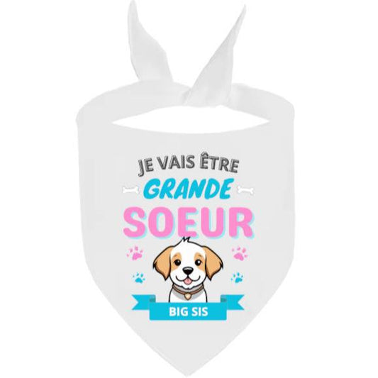 bandana chien grande soeur