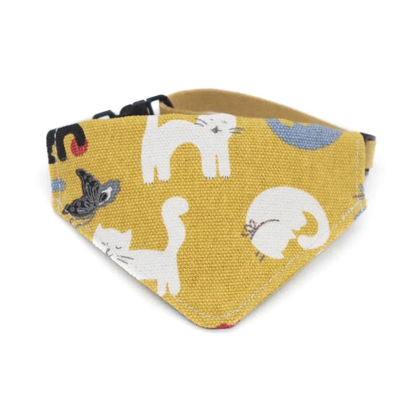 Bandana pour Chat Jaune