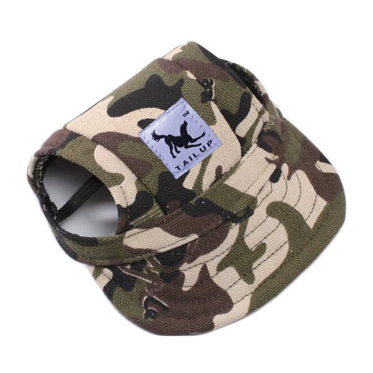 Casquette Camouflage Chien Verte