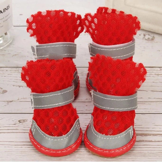 Chaussures Chien Mesh Rouge