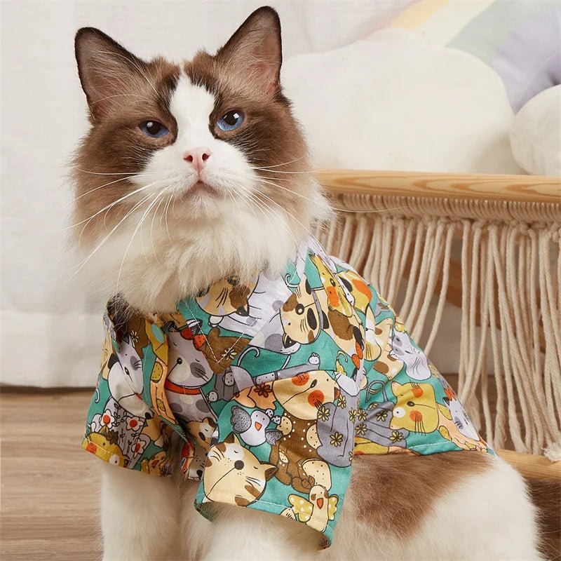 Chemise Originale Eté Chat