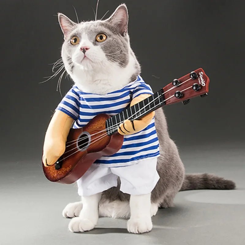 Trompe L'oeil Guitare Chat