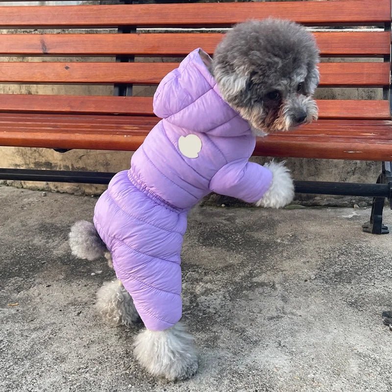 Doudoune pour Chien avec Capuche Violet