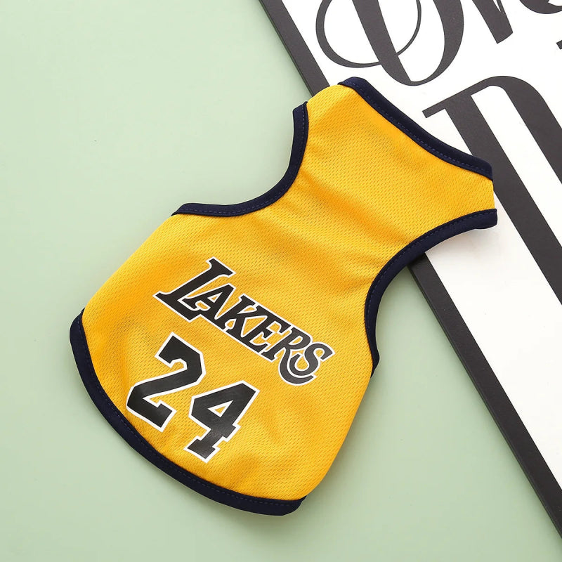 Maillot de Basket pour Chien Lakers