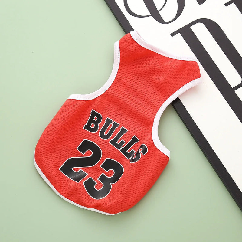 Maillot de Basket pour Chien Bulls