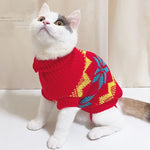 Pull Motif Feuille pour Chat - Vignette | La Truffe Pimpante