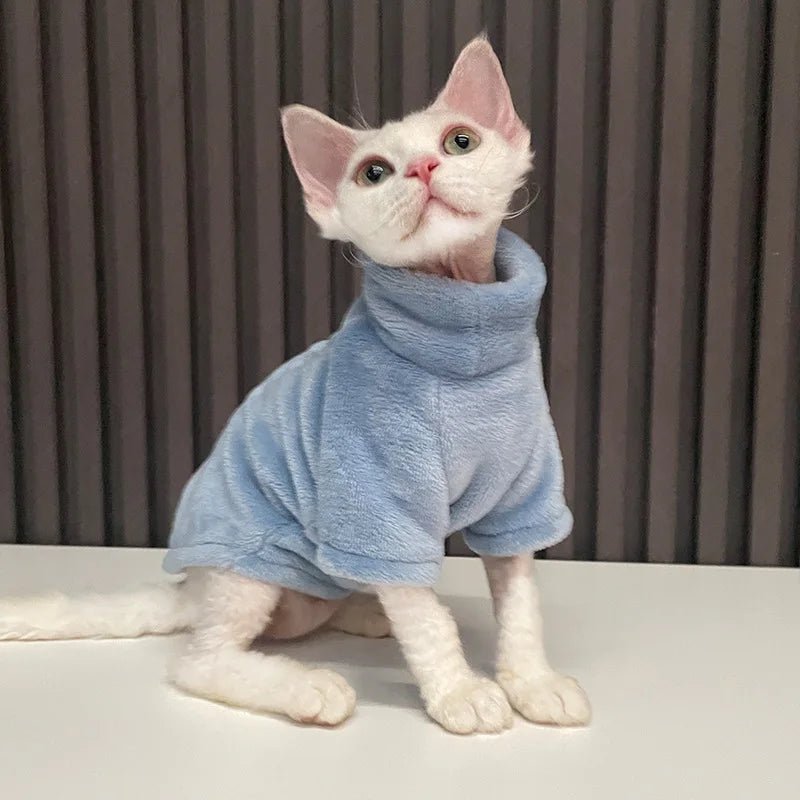 Pull Polaire Bleu pour Chat