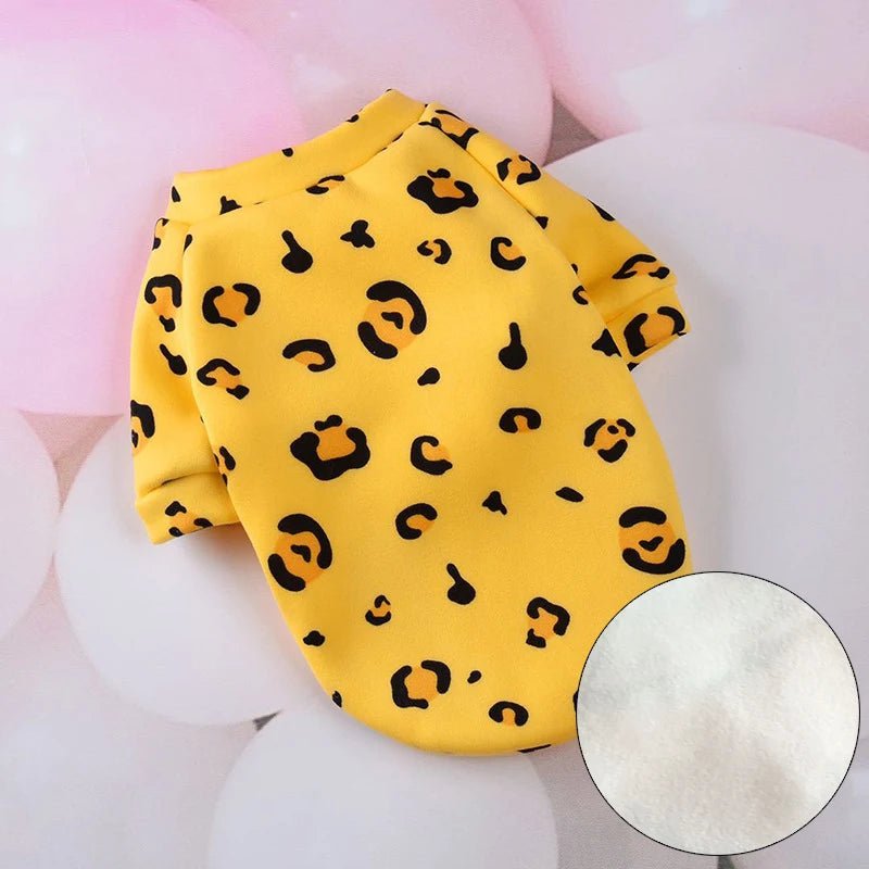 Pull pour Chat Jaune leopard