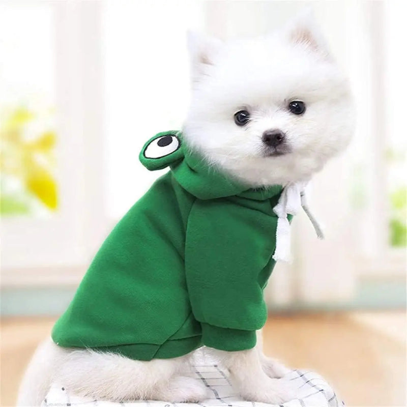 sweat vert chien