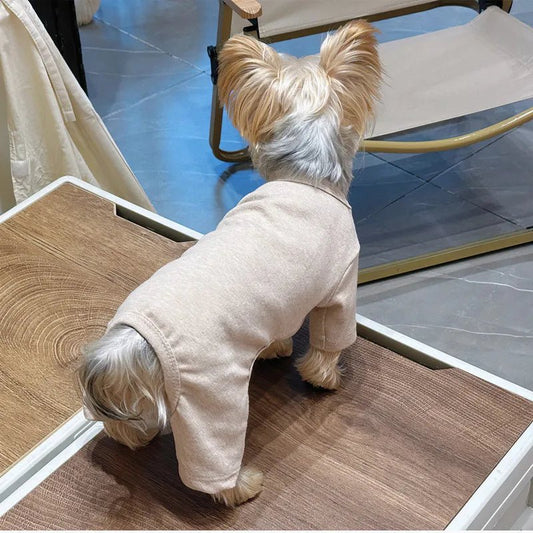 Ensemble pyjama à motif de chien avec capuche en coton Ensemble pyjama à motif de chien avec capuche en coton