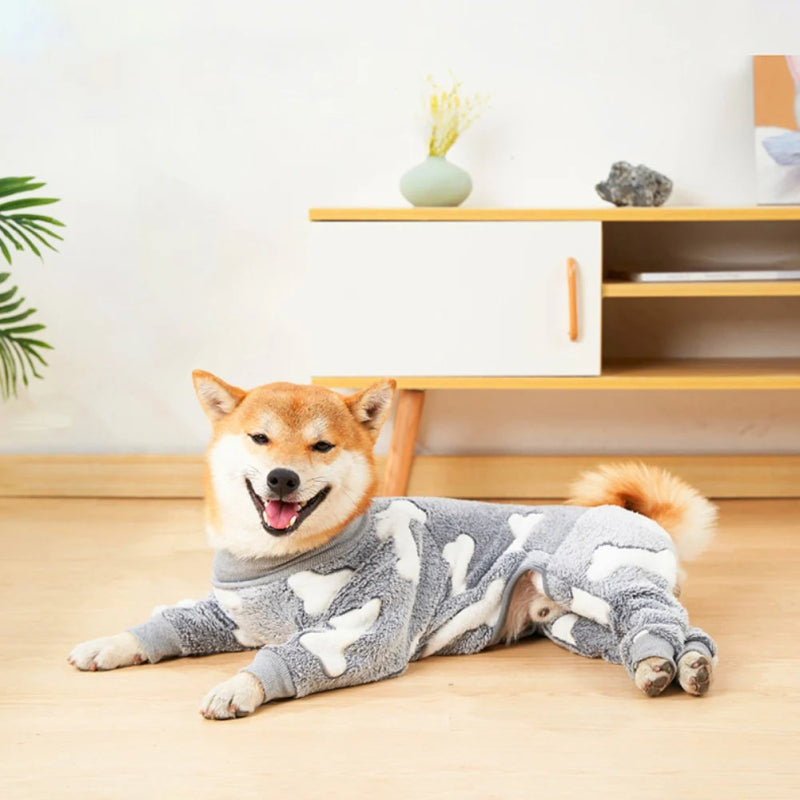 Pyjama Pour Chien Moyen Gris