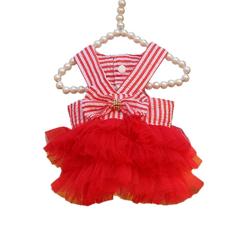 Robe Froufrou Rouge pour Chat