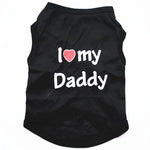 T-Shirt Chat I Love Mommy / Daddy - Vignette | La Truffe Pimpante