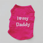 T-Shirt Chat I Love Mommy / Daddy - Vignette | La Truffe Pimpante