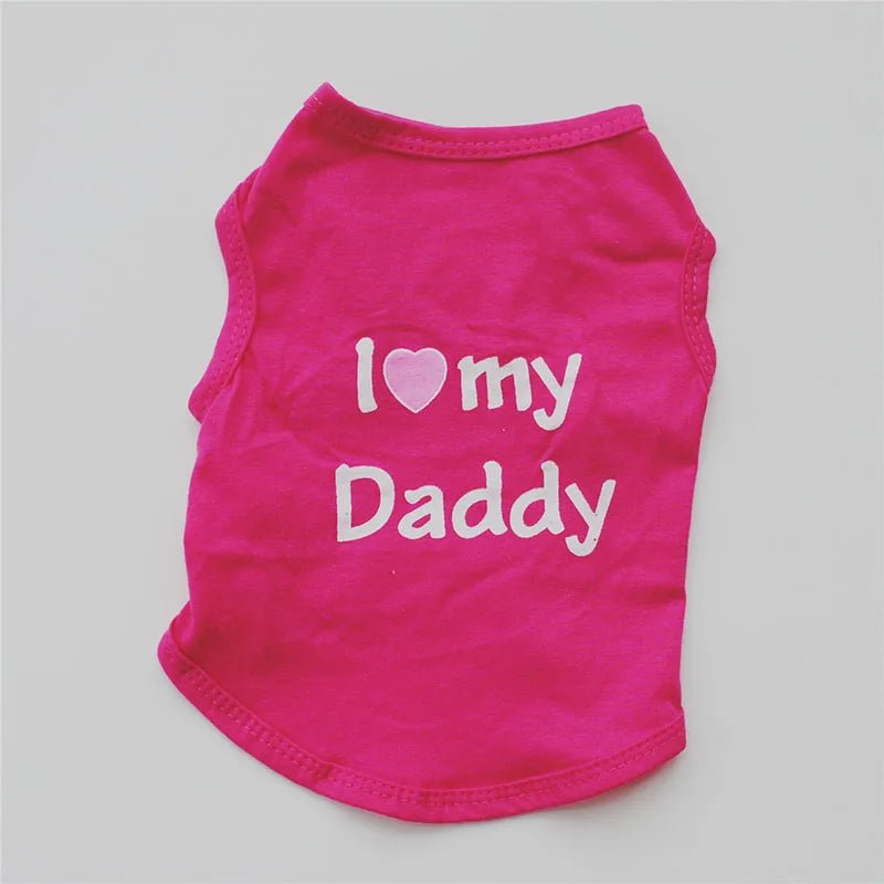 T-Shirt Chat I Love Daddy Rose